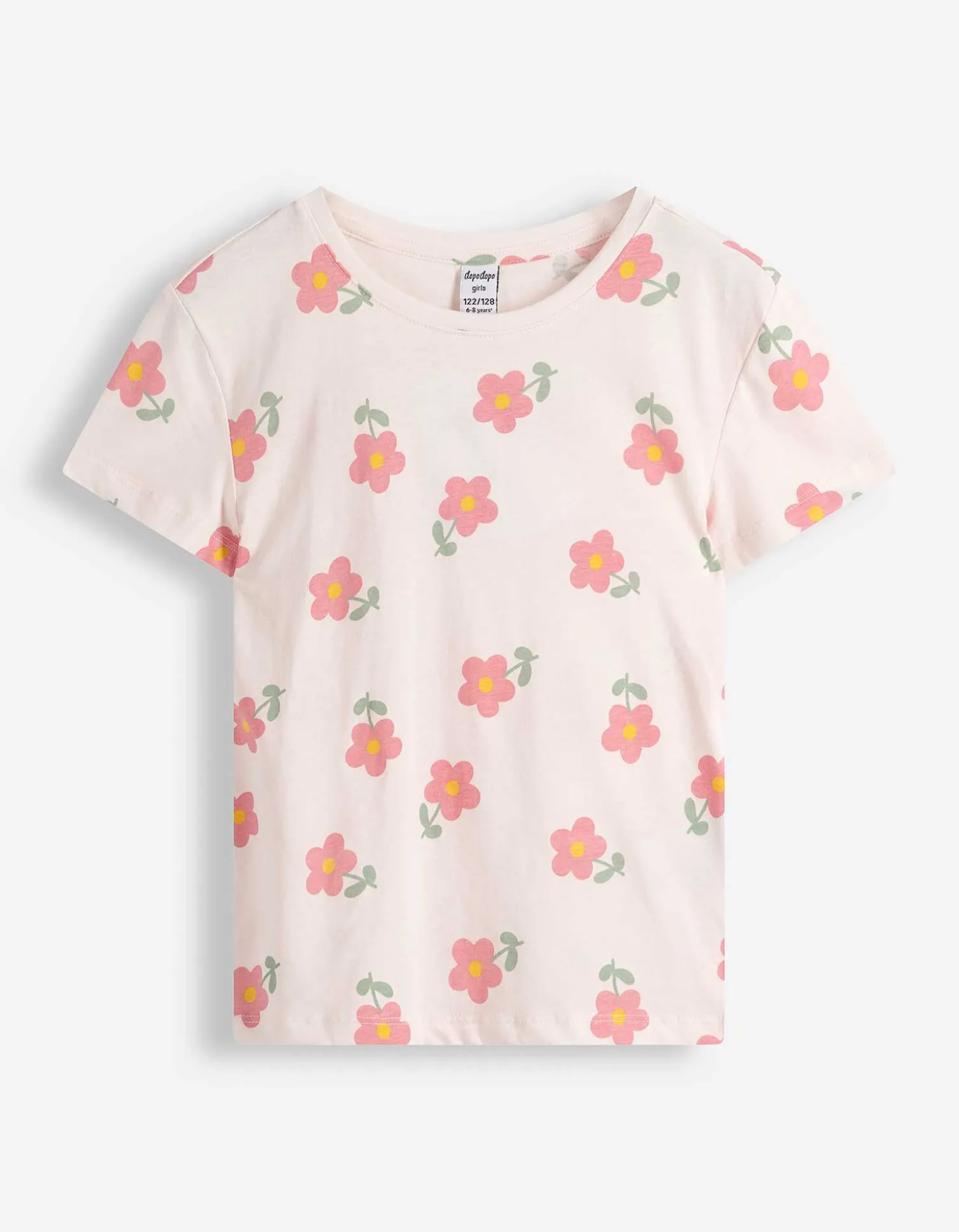 T-Shirt - Allover-Print - rosa