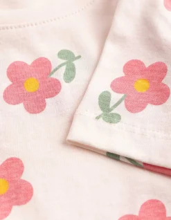 T-Shirt - Allover-Print - rosa