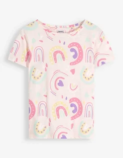 T-Shirt - Allover-Print - rosa