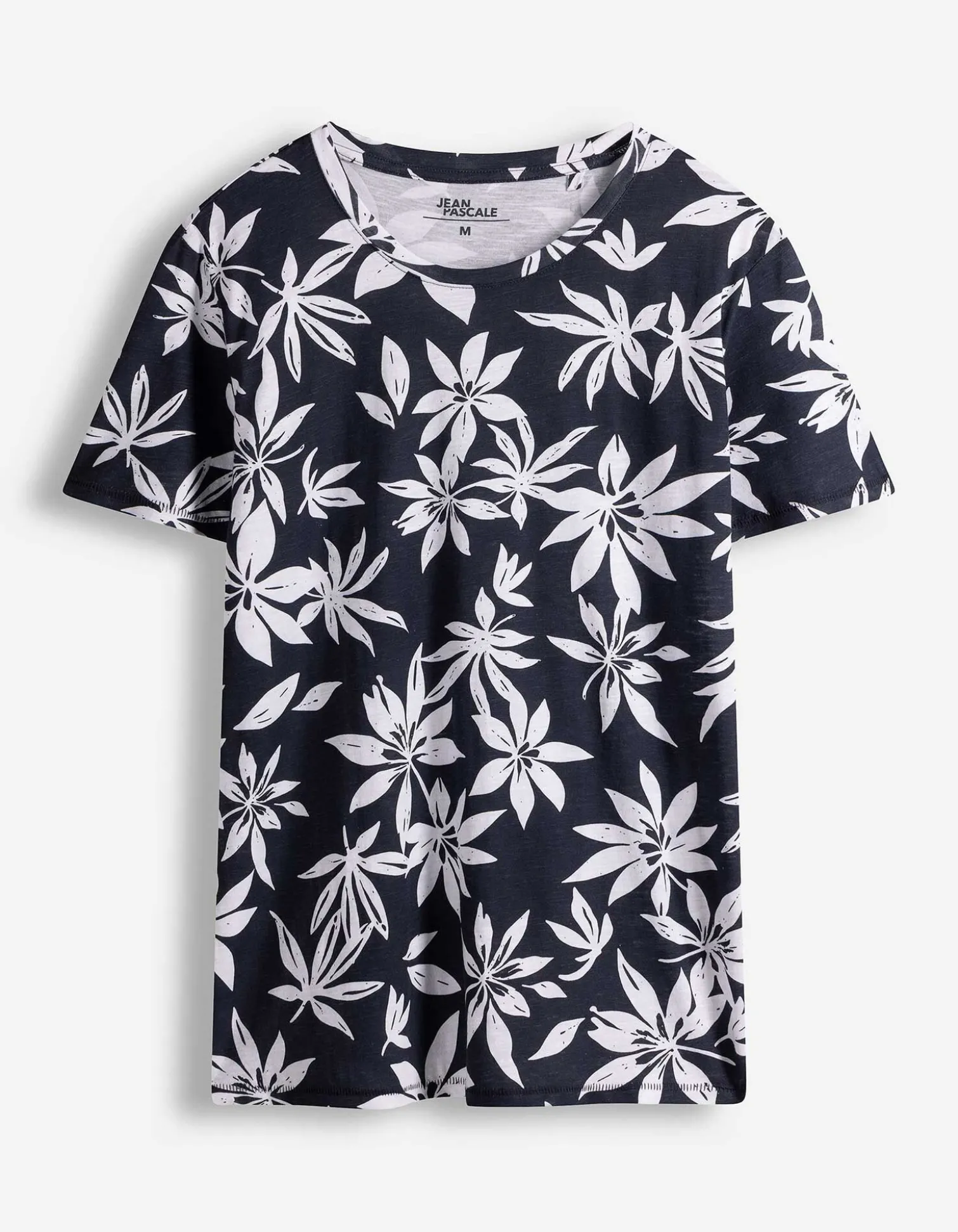 T-Shirt - Allover-Print - weiß