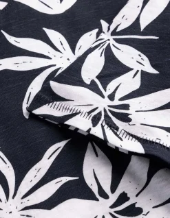 T-Shirt - Allover-Print - weiß