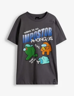 T-Shirt - Among US - dunkelgrau