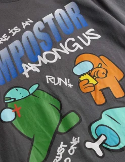 T-Shirt - Among US - dunkelgrau