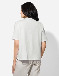 T-Shirt - Animal-Muster - weiß