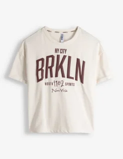 T-Shirt - Baumwoll-Mix - weiß