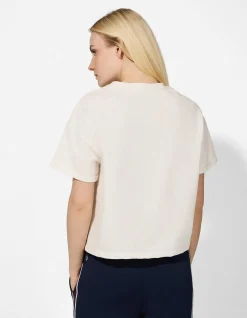 T-Shirt - Baumwoll-Mix - weiß