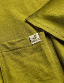 T-Shirt - Brusttasche - grün