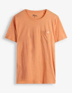 T-Shirt - Brusttasche - orange