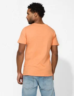 T-Shirt - Brusttasche - orange