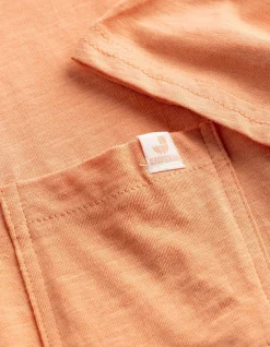 T-Shirt - Brusttasche - orange