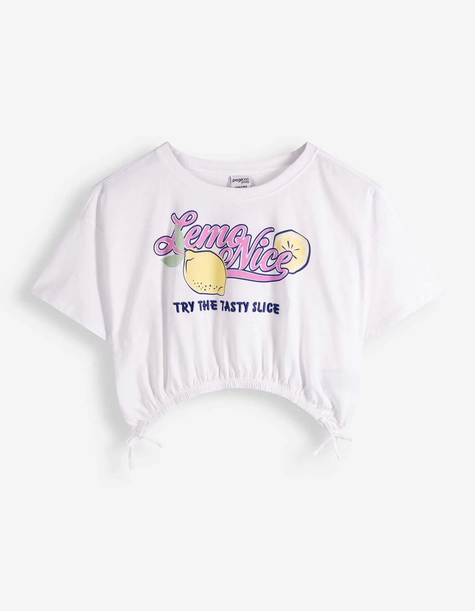 T-Shirt - Cropped - weiß