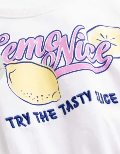 T-Shirt - Cropped - weiß