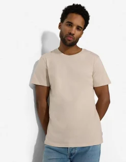 T-Shirt - einfarbig - Beige