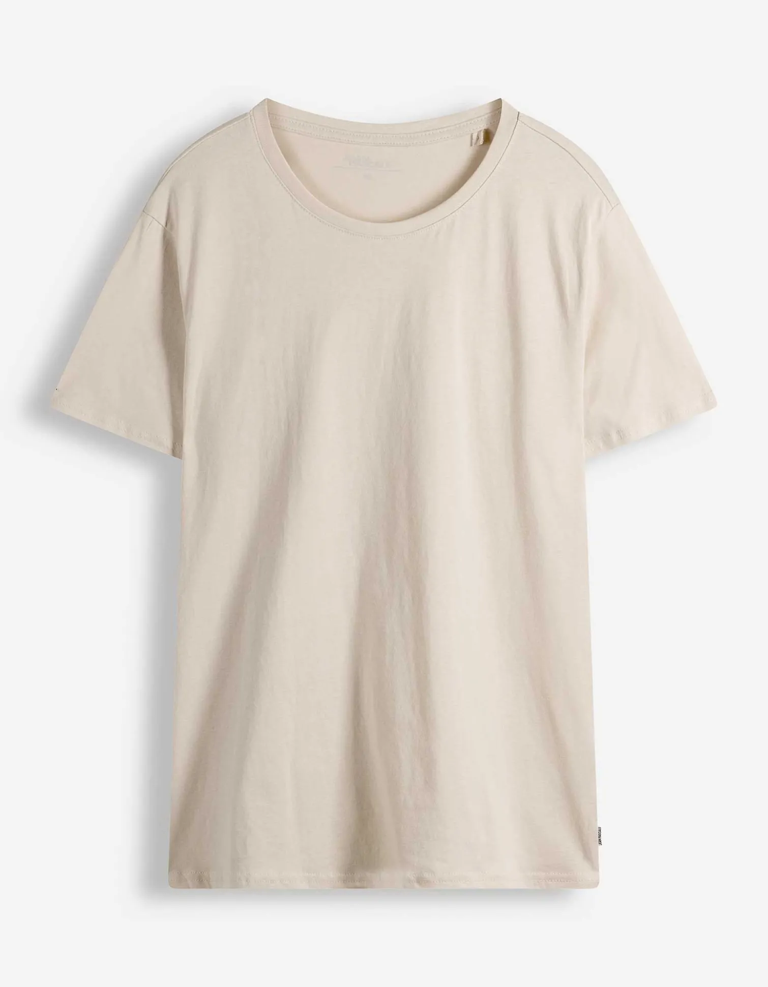 T-Shirt - einfarbig - Beige