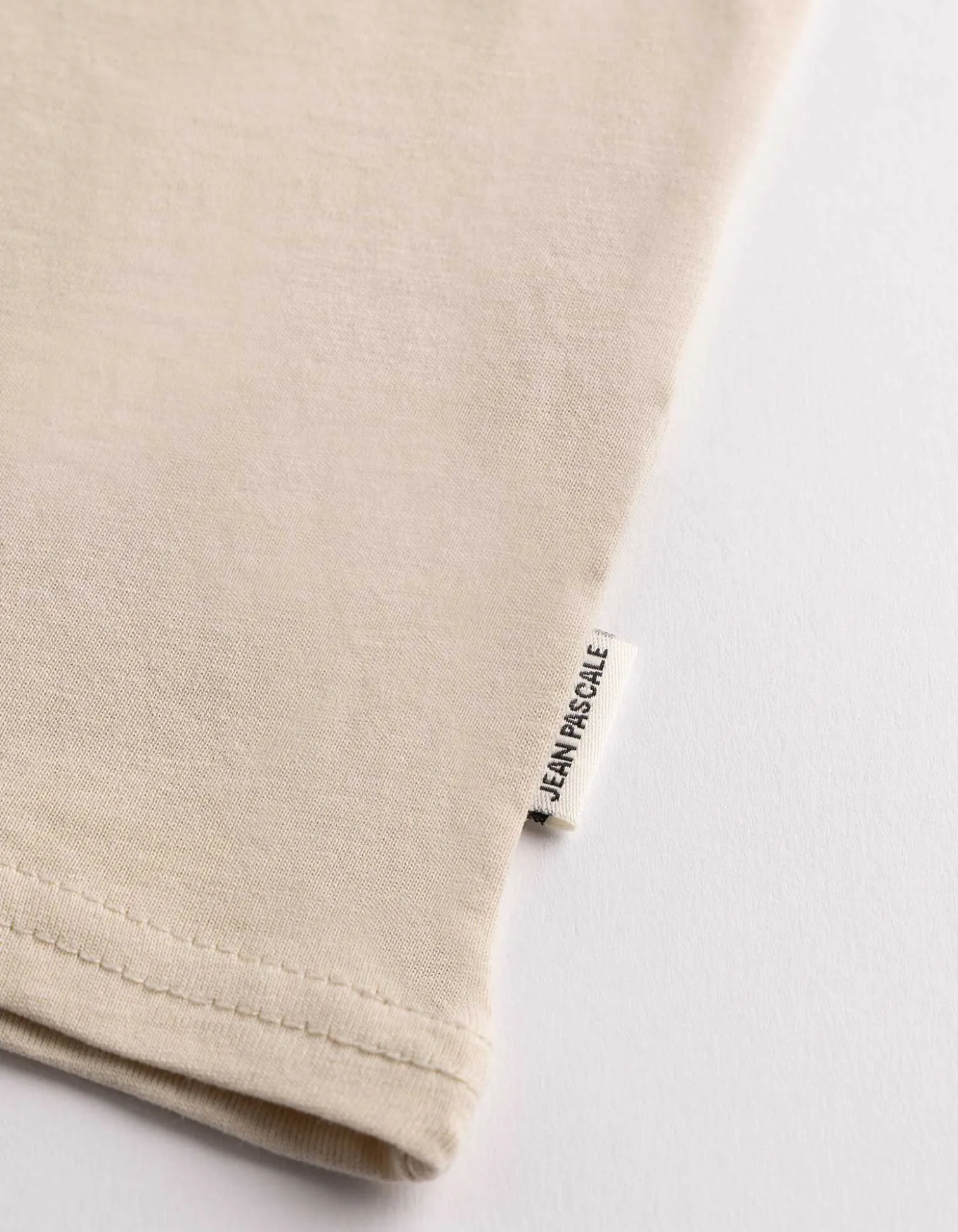 T-Shirt - einfarbig - Beige