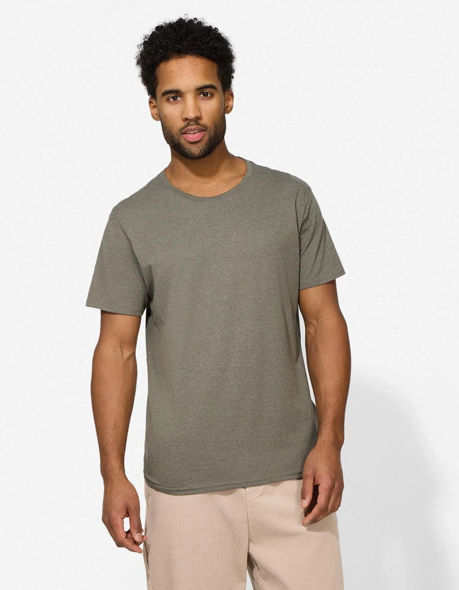 T-Shirt - einfarbig - dunkelgrün