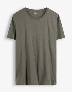 T-Shirt - einfarbig - dunkelgrün