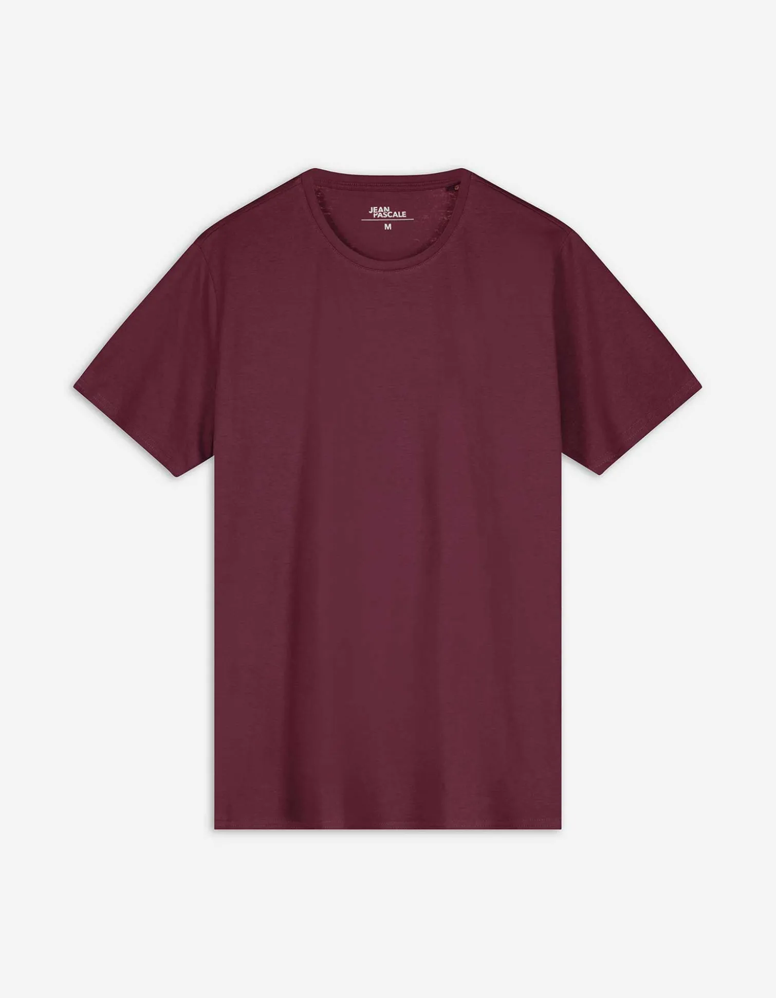 T-Shirt - einfarbig - dunkelrot