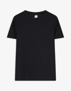 T-Shirt - einfarbig - schwarz