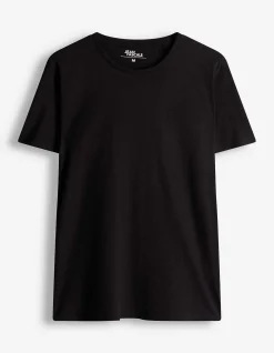 T-Shirt - einfarbig - schwarz