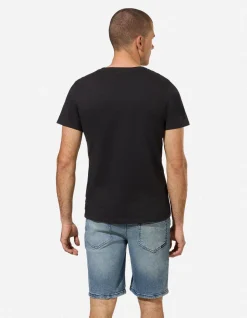 T-Shirt - einfarbig - schwarz