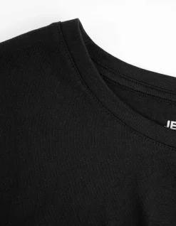 T-Shirt - einfarbig - schwarz