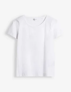 T-Shirt - einfarbig - weiß
