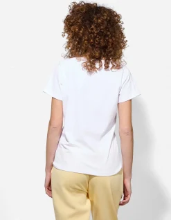 T-Shirt - einfarbig - weiß