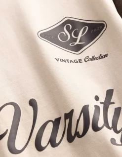 T-Shirt - Frontprint - beige