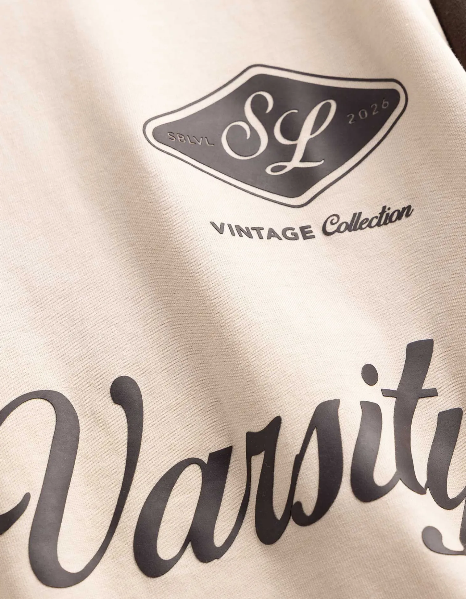 T-Shirt - Frontprint - beige