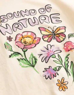 T-Shirt - Frontprint - beige