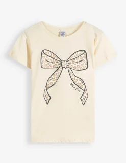 T-Shirt - Frontprint - beige