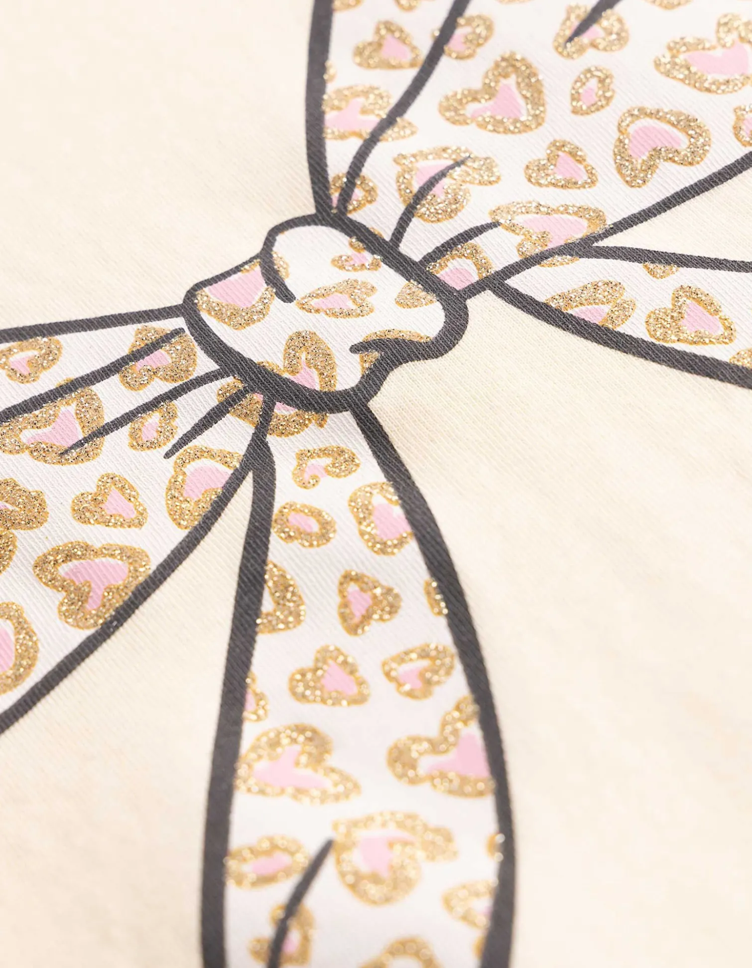 T-Shirt - Frontprint - beige