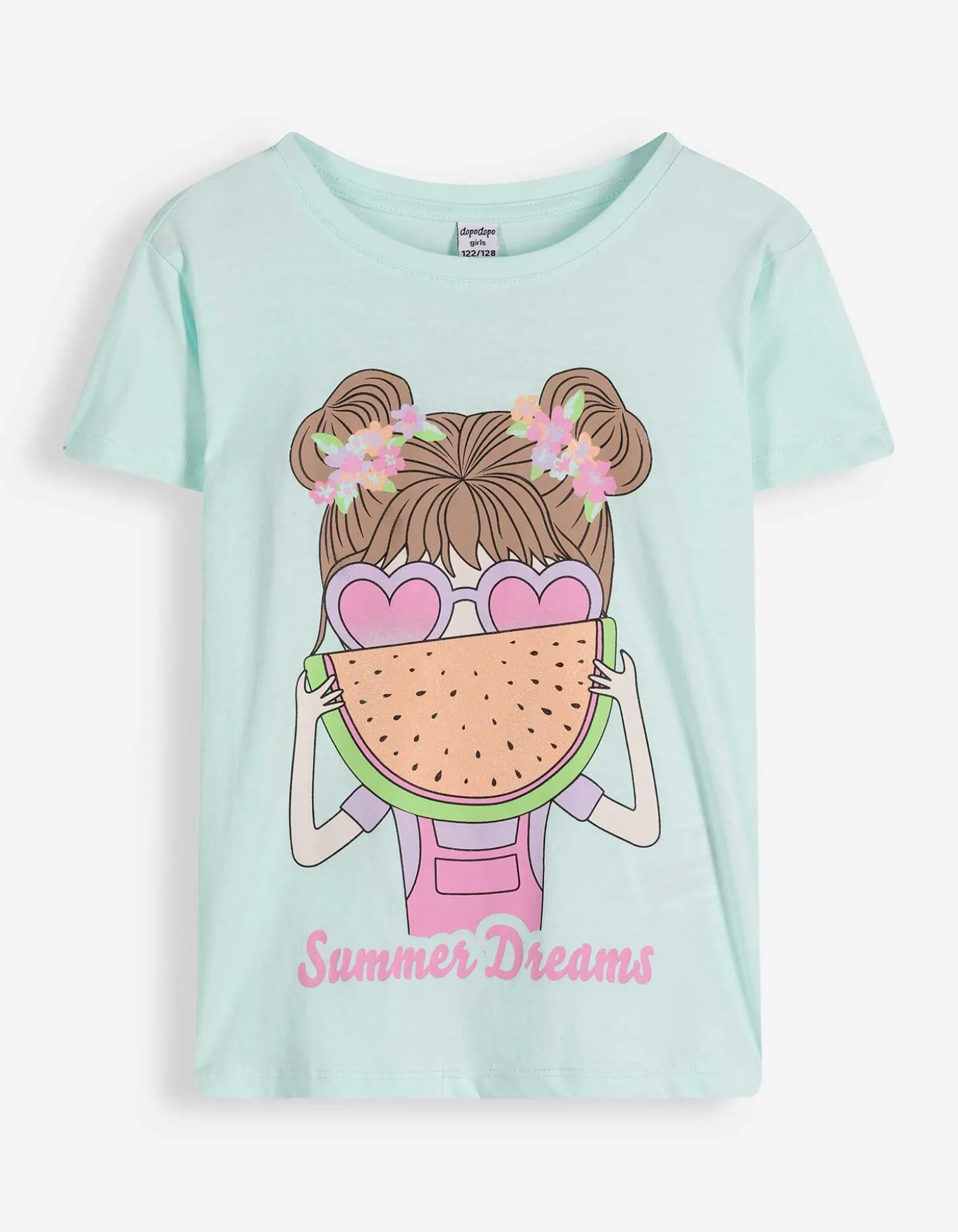 T-Shirt - Frontprint - blau