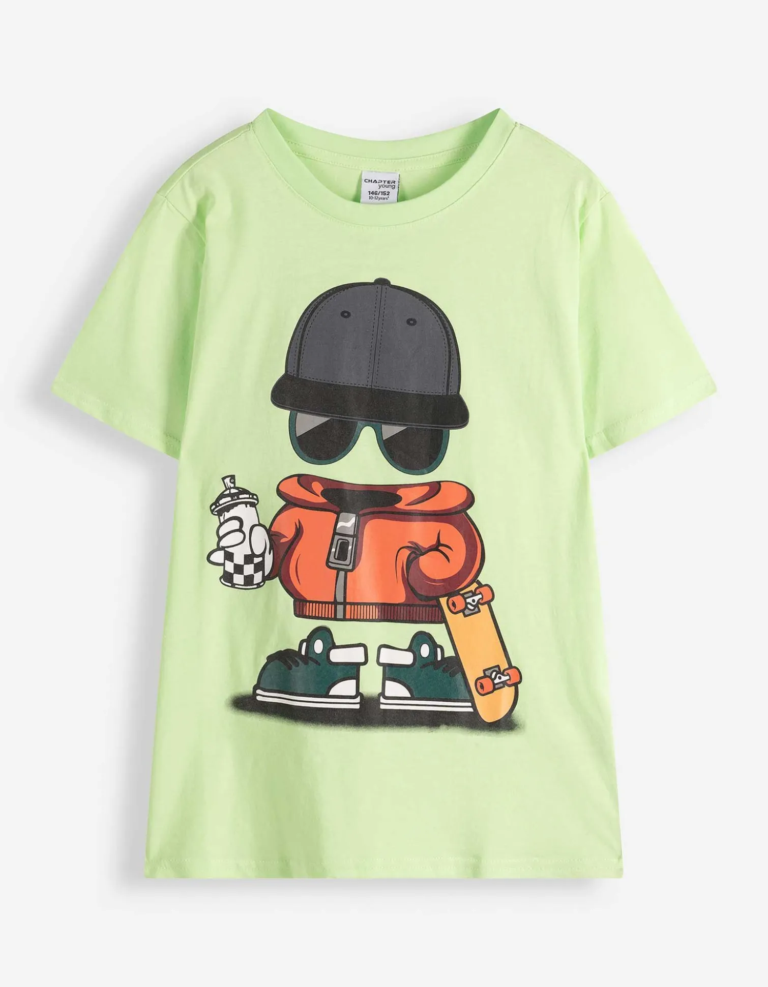 T-Shirt - Frontprint - dunkelblau
