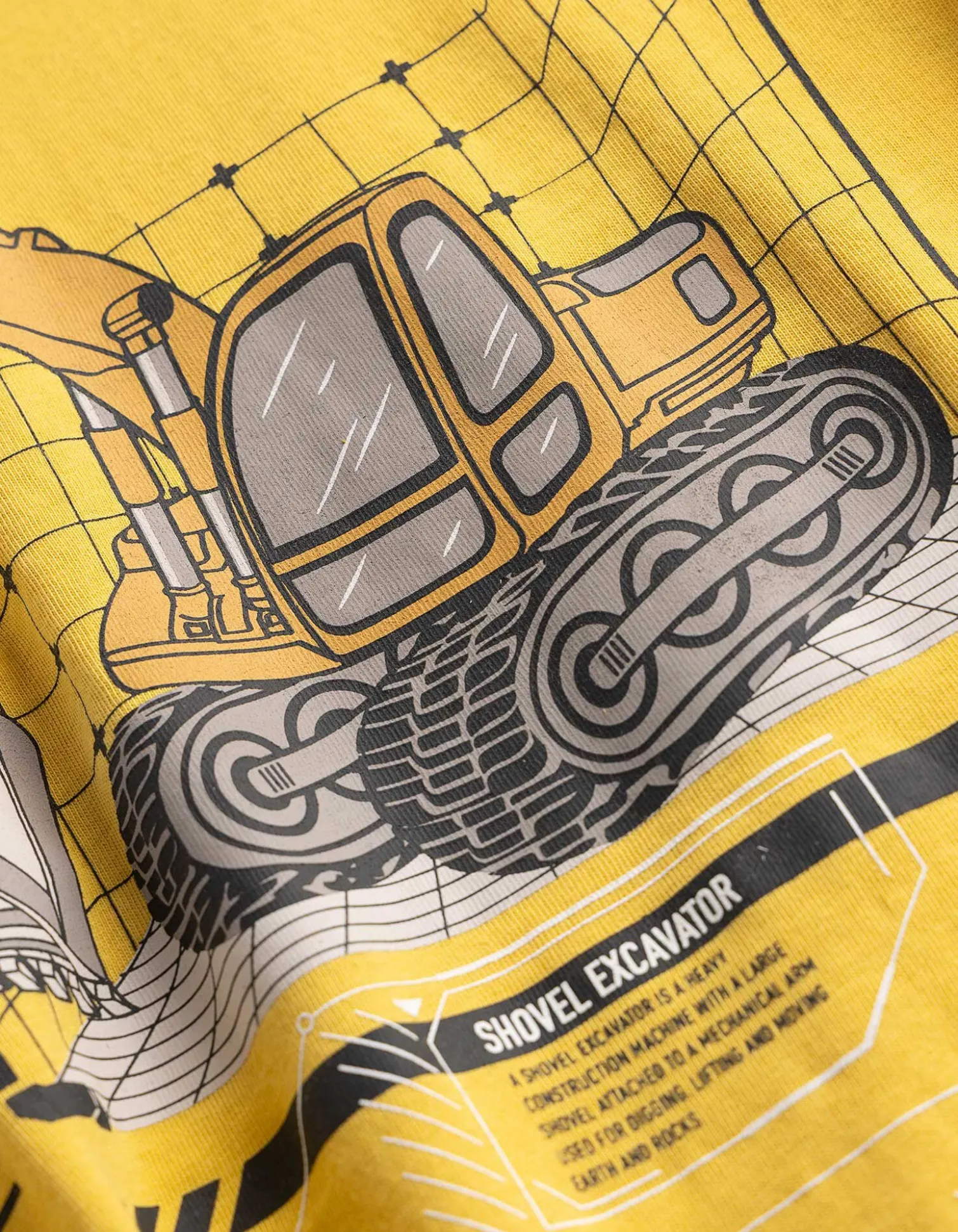 T-Shirt - Frontprint - gelb