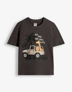T-Shirt - Frontprint - grau