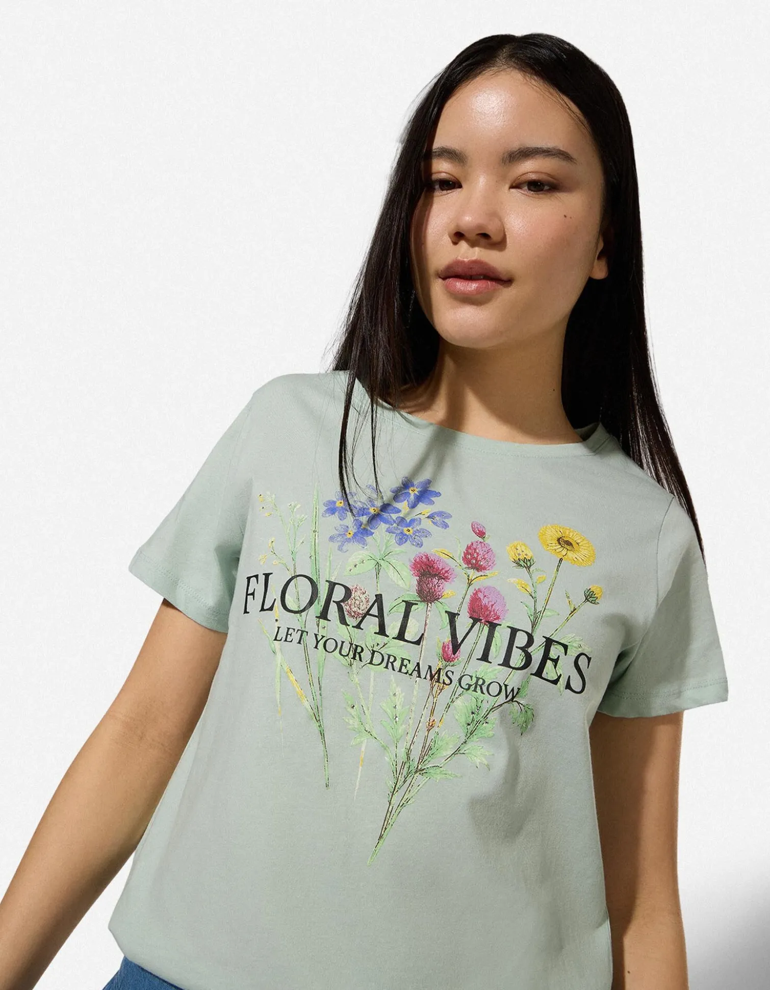 T-Shirt - Frontprint - grün