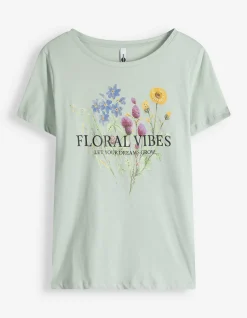 T-Shirt - Frontprint - grün