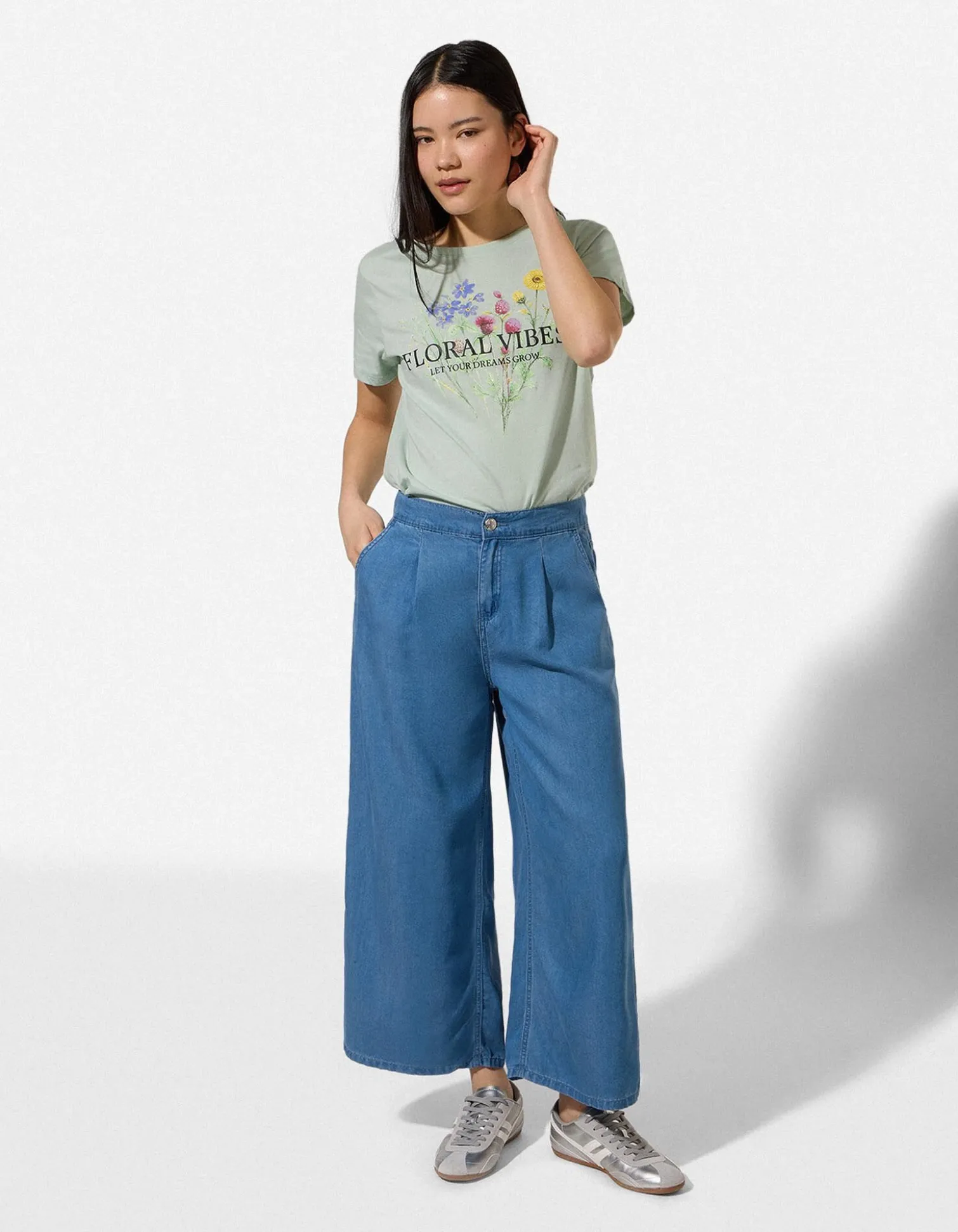 T-Shirt - Frontprint - grün