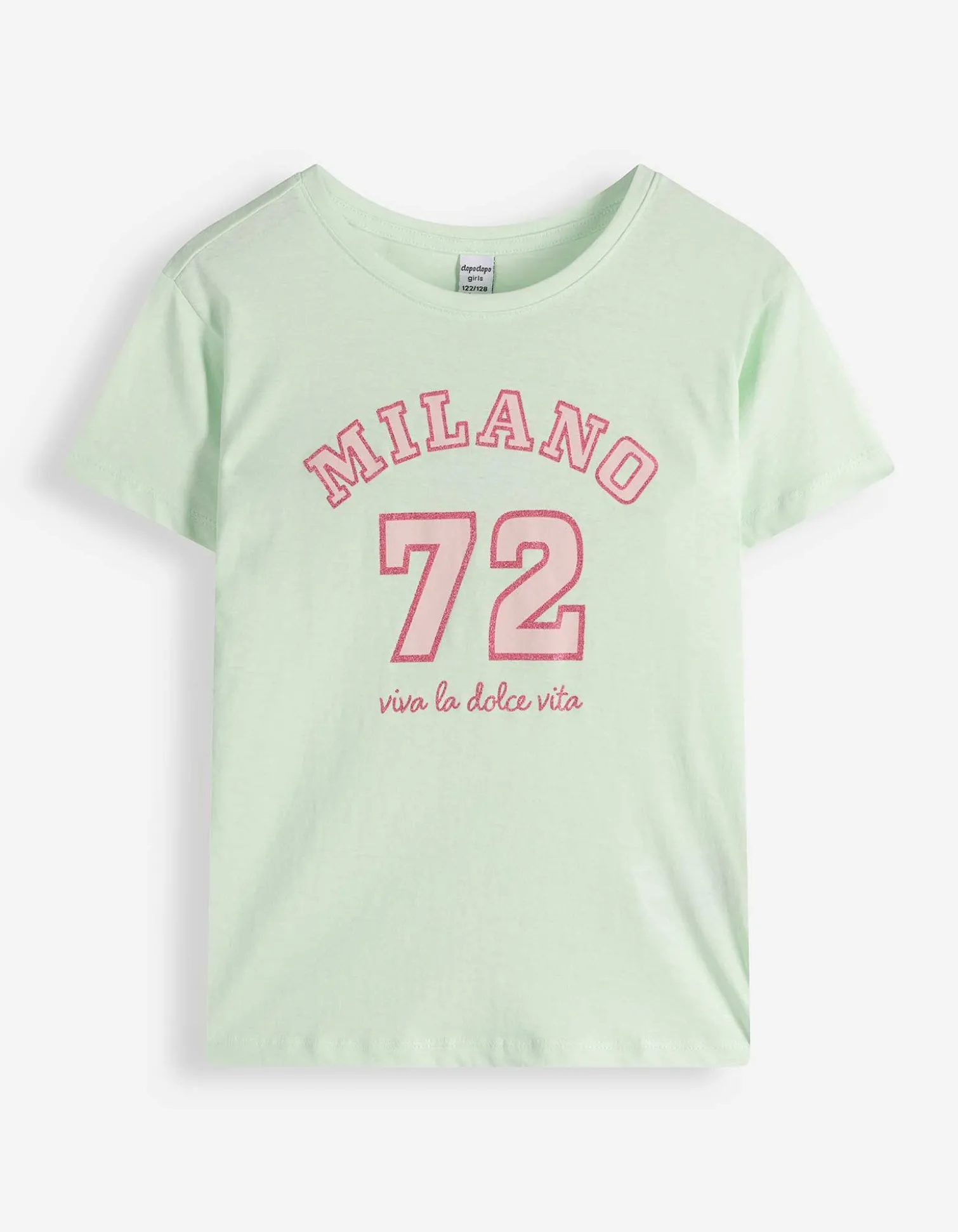 T-Shirt - Frontprint - hellgrün