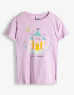 T-Shirt - Frontprint - lila