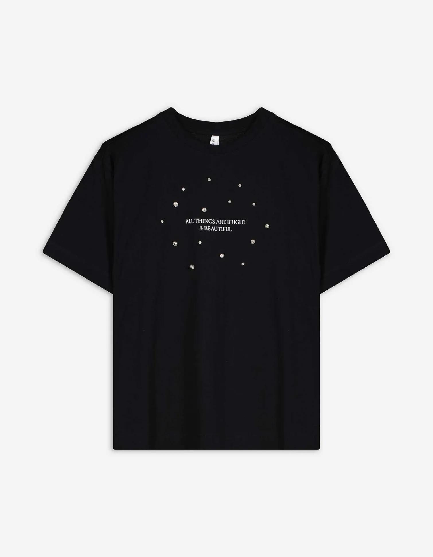 T-Shirt - Frontprint - schwarz