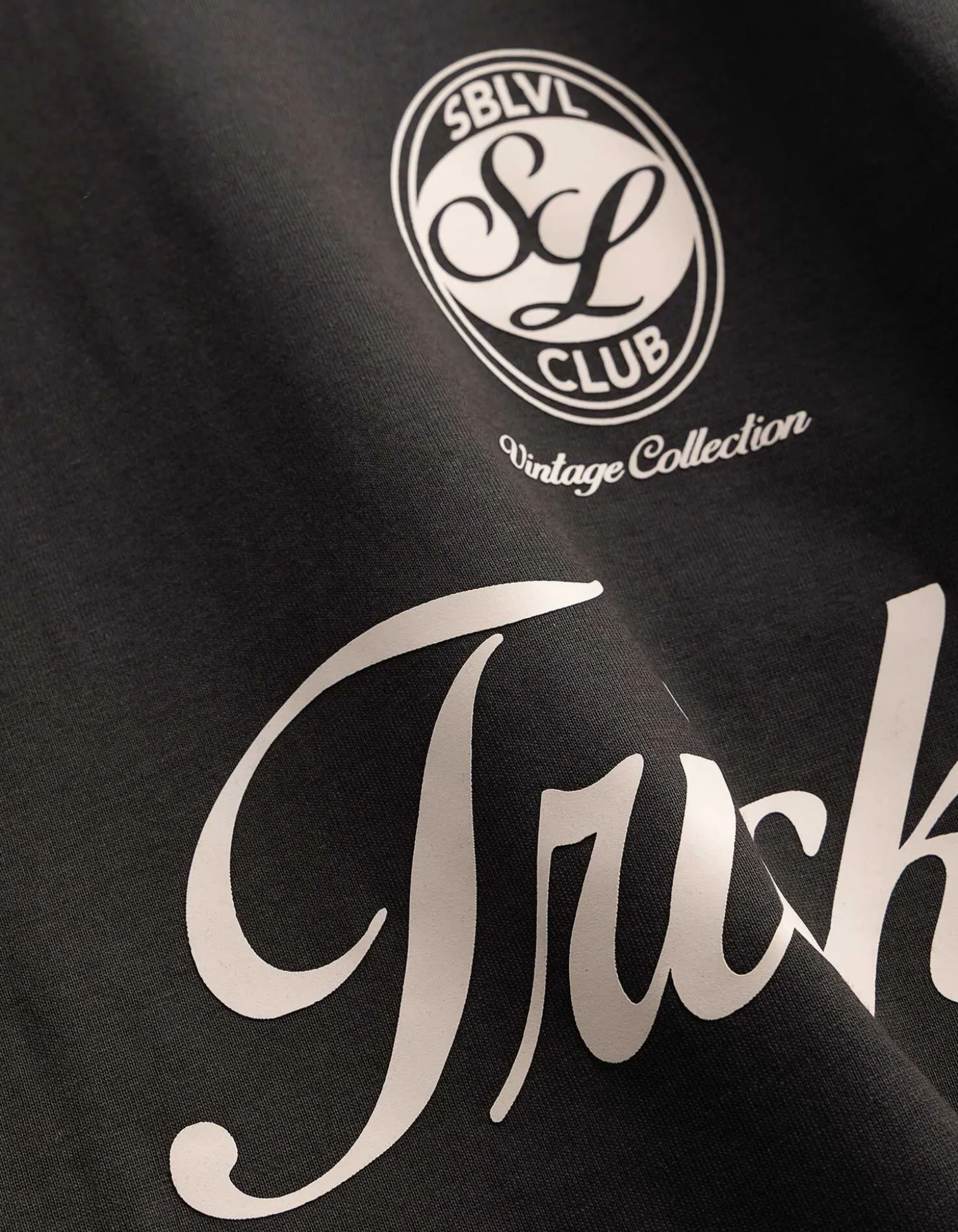 T-Shirt - Frontprint - Schwarz