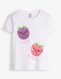 T-Shirt - Frontprint - weiß