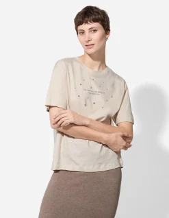 T-Shirt - Frontprint - weiß