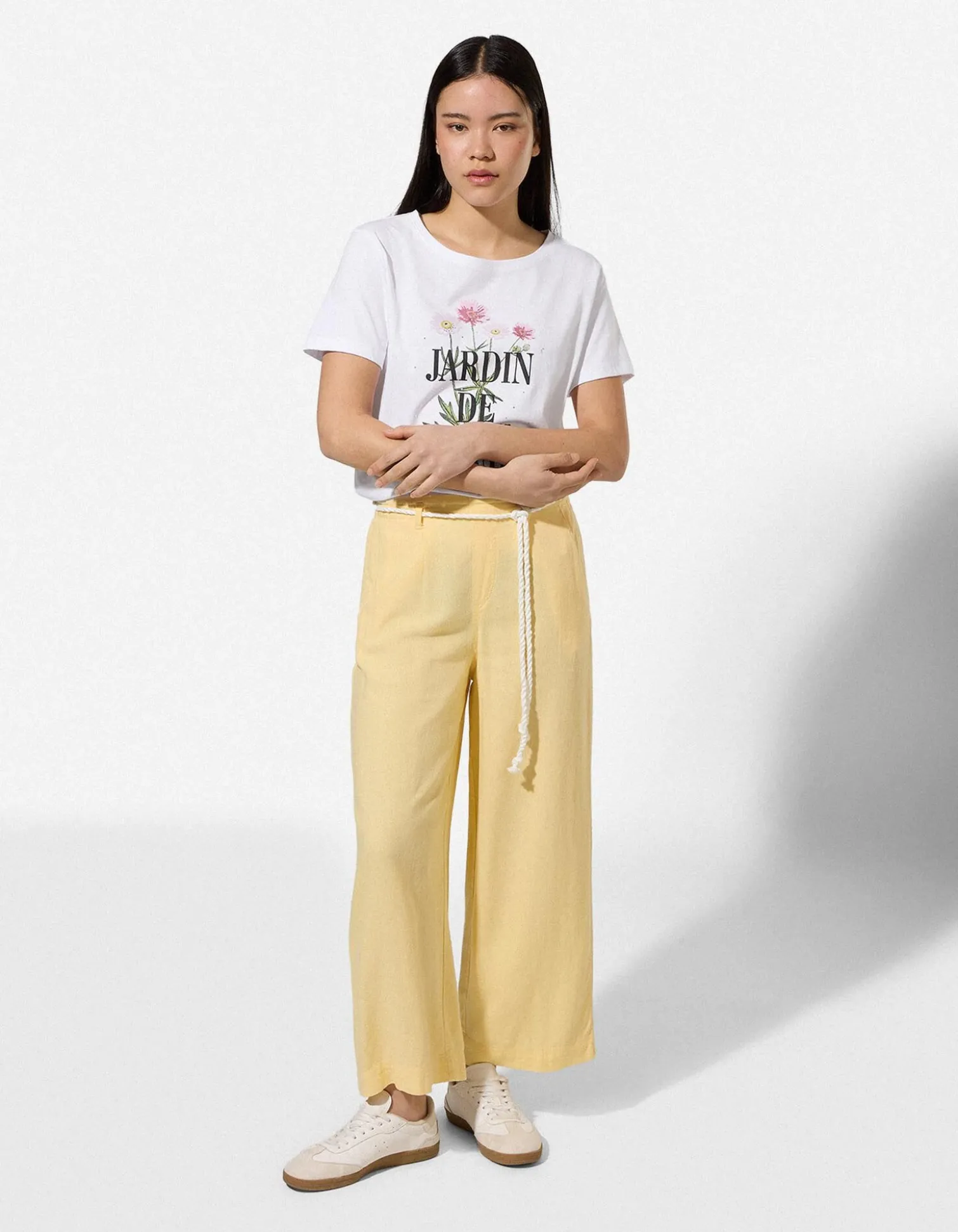 T-Shirt - Frontprint - weiß