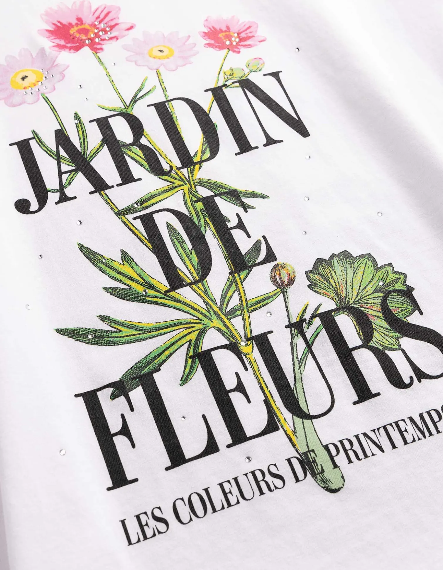 T-Shirt - Frontprint - weiß
