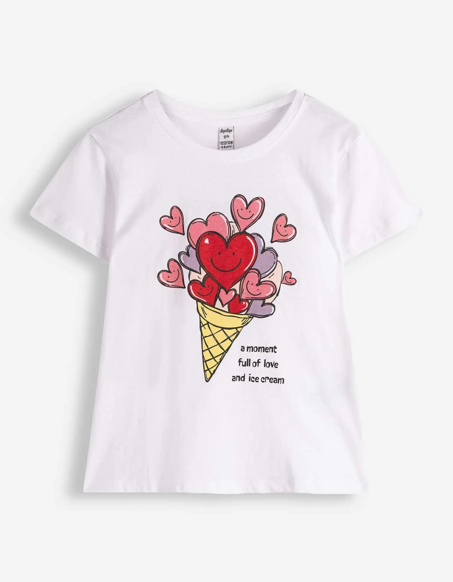 T-Shirt - Frontprint - weiß