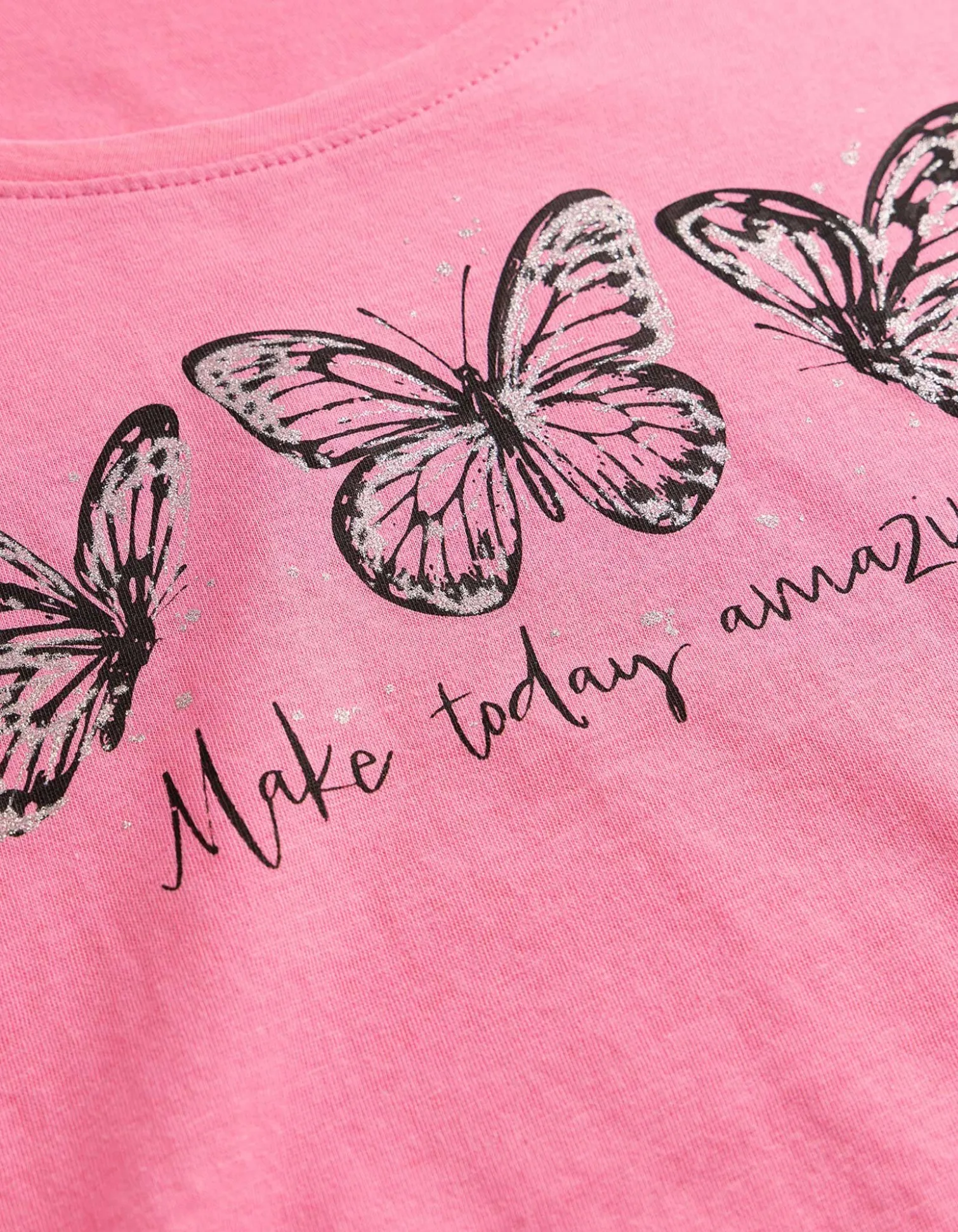 T-Shirt - Glitzerprint - pink